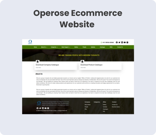 Operose Ecom Website
